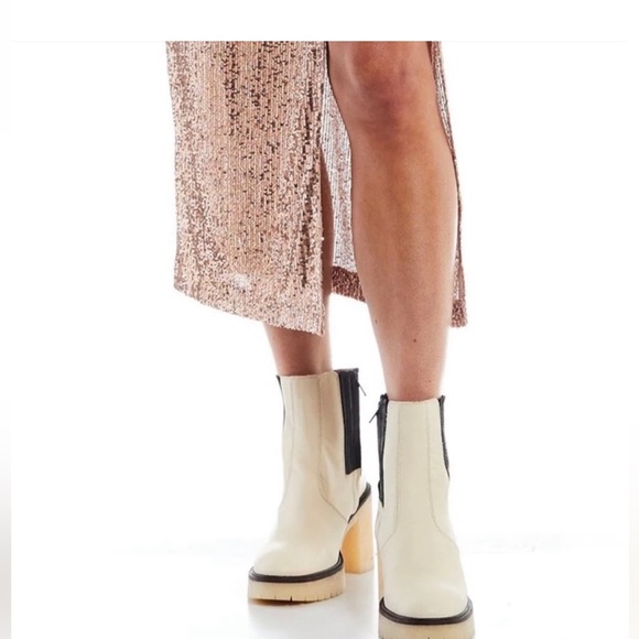 Chunky Heel Free people leather boots - Picture 9 of 17